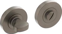 Intersteel Rozet met toilet-/badkamersluiting Ø52x10mm antracietgrijs