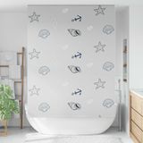 Maison Exclusive - Rideau de douche, dimensions 150x240 cm, largeur du tissu : 146 cm