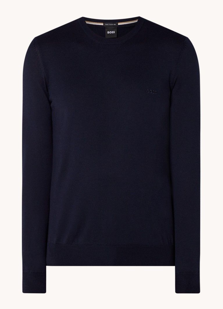 HUGO BOSS Botto Fine Knit Wool Pullover