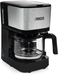 Princess 01.246030.01.001 Compact 8 Filter Coffee Maker - Black & Stainless Steel