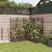 Maison Exclusive - Pot de plante de jardin, set de 5 pièces, marron, 120 x 120 x 126 cm, plastique PP