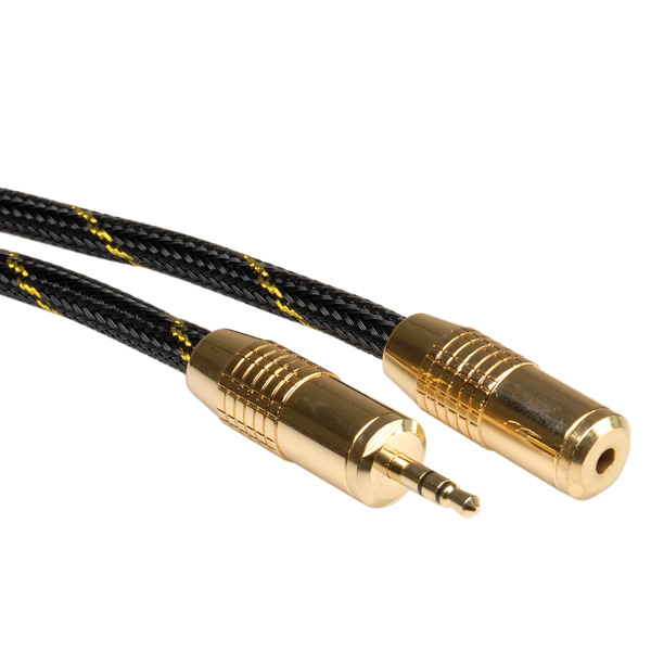 ROLINE GOLD 3.5mm Audio Extension Cable, Male - Female 2.5m
