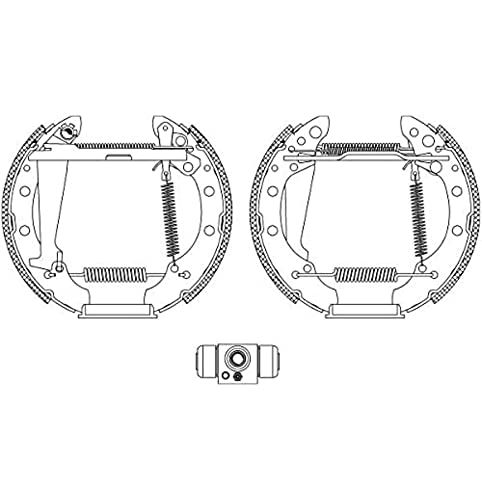 HELLA PAGID 8DB 355 004-961 Brake Shoe Set - R1270 - for SEAT / SKODA / VOLKSWAGEN