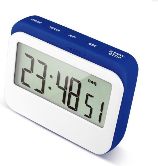 KRUMBLE Digitale Kookwekker - Wit - Blauw