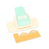 Craftelier Drukhefboom voor het maken van decoratieve kleedvormige randen met grote bloemen op papier en kaart, gestanst, perfect voor scrapbooking en knutselen