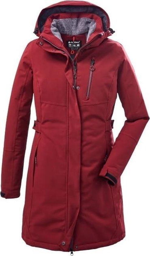 Killtec Women's Winter Parka - 37726 - Wine Red - Size 46