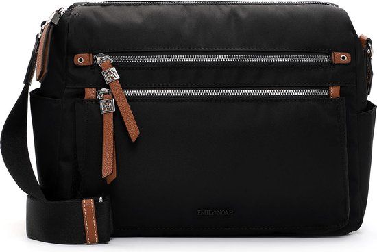 Emily & Noah Schoudertas E&N Esther (65141) - Dames - Polyester - Zwart