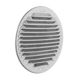 La GINT La ventilatie GINT160R ventilatierooster rond voor overlappen met net afmetingen Ø 175 mm roestvrij staal 430