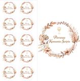 BOHO Autocollants de communion, Transparent, 10 Pièces, 28 mm, 1 Ensemble