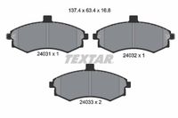 TEXTAR Jeu de plaquettes de frein 2403101