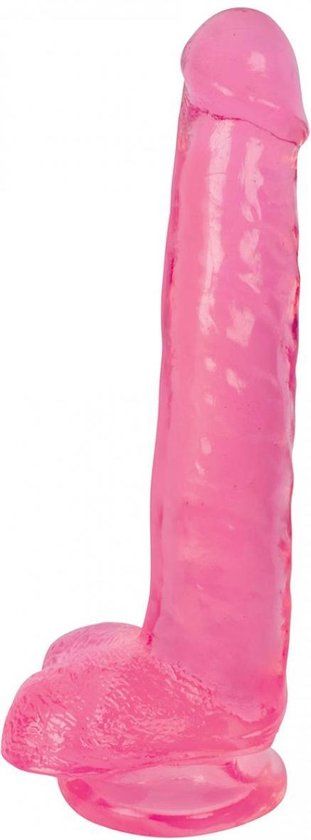 Lollicock Dildo Met Ballen 20 CM - Cherry Ice - Roze