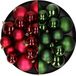 Decoris Kaemingk B.V. Kerstversiering kunststof kerstballen kleuren mix donkerrood/donkergroen 6-8-10 cm pakket van 44x stuks