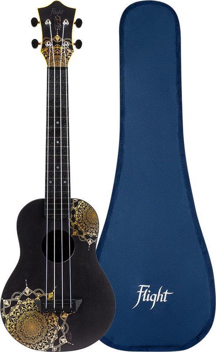 Flight Panda Flight Concert Ukelele - Travel Series - GOLD MANDALA