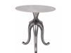 Maisons du Monde Acier inoxydable blanc brillant effet marbre table d'appoint