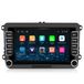 Awesafe VW 7-inch autoradio voor Polo 6R, Passat B6, Golf 5/6, Touran, Tiguan, T5, Skoda. Radio met Bluetooth, WiFi, RDS, optionele camera, Linux, CarPlay en Android Auto