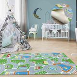 Tadi & Imperio1979 Vinyl Road Rug voor kinderen Grote Maten voor Speelkamer