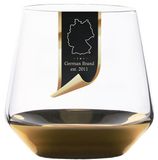 Intirilife Verre à boire avec fond doré - 350 ml
