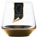 Intirilife Verre à boire avec fond doré - 350 ml
