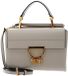 Coccinelle Leren Schoudertas Arlettis Handbag Grainy Leather Eucalipto Lichtgrijs