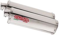 GPR Exhaust Systems Trioval Dual Yamaha Fjr 1300 06-16 Gehomologeerde Slip On Uitlaatdemper Zilver