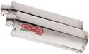 GPR Exhaust Systems Trioval Dual Yamaha Fjr 1300 06-16 Gehomologeerde Slip On Uitlaatdemper Zilver