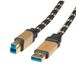 ROLINE USB naar USB-B kabel - USB3.0 - 0.80 meter
