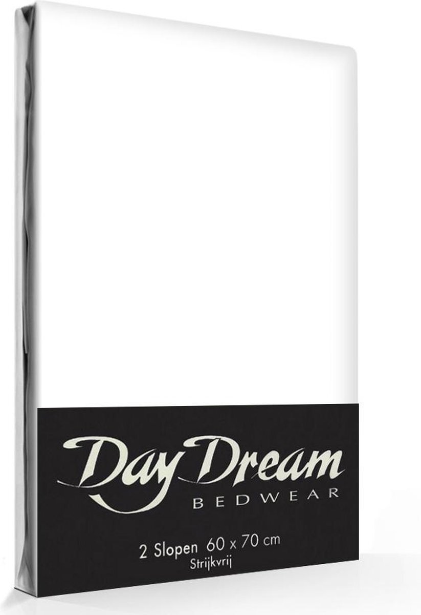 Day Dream Day Dream kussenslopen Non Iron wit, katoen, 60 x 70 cm