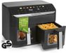 GOURMETmaxx AirGenius heteluchtfriteuse 9L met 2x4,5L kamers en 8 programma’s – geschikt voor 8 personen – touchscreen bediening