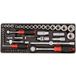 Stubai Jeu de clés à douilles en acier 1/2" & 1/4", 56 pièces