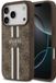 Guess Hoesje geschikt voor Apple iPhone 17 Pro - 4G Printed Stripes Hard Case Back Cover - Geschikt voor MagSafe - Bruin