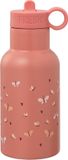 Fresk Thermosfles 350 ml - RVS Waterfles - Lekvrije Drinkfles voor Kinderen - Koude en Warme Dranken - BPA-vrij - Onbreekbaar - 2 Doppen - Thermosbeker - Drinkbeker Meisjes - Roze - Butterflies