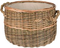 UNUS® Wilgenmand groot wasmand haardhoutmand decoratieve Ø 40