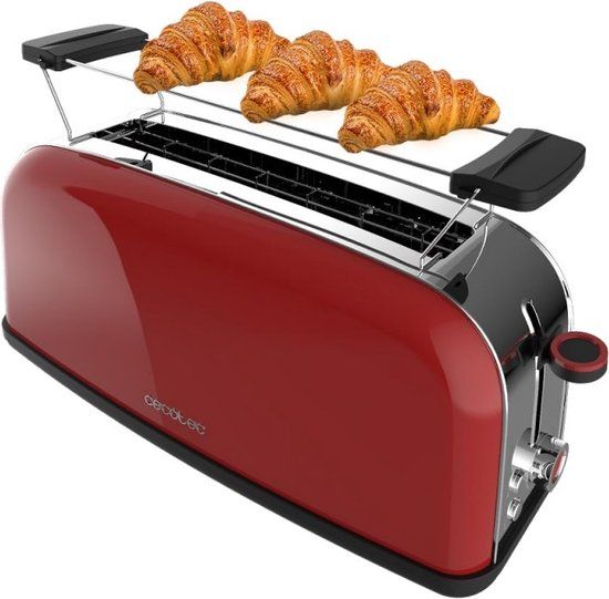 Merkloos Cecotec Toastin' time 850 Red Long Broodrooster