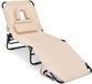 COAST™ Ligstoel met Gezichtsgat - Inklapbaar - 5 Voudig Verstelbaar - Beige