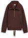 Tom Tailor Troyer sweatshirt en scuba - Taille S - java dark brown