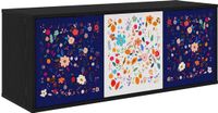 vidaXL Wandgemonteerde TV Kast MAINZ 102 x 33 x 40 cm Zwart eiken