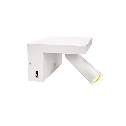 SLV wandopbouwarmatuur KARPO Bedside / wandverlichting binnen, wandspot / 3000K 6,6 W 390 lm wit dimbaar 40 graden