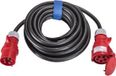 SIROX CEE-verlengkabel 5x4,0mm², 32 A, 5 polig, 400V, 6h, zwart, met faseomkeerschakeling - 25 meter