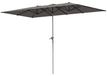 StarTech Dubbele rechthoekige tuinkap - 451 x 264 cm - Met handkurbel - Polyesterdoek, 200 g/m² - Aluminium frame - Donkergrijs