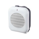 Wintem Compacte tafelventilatorkachel met 2 warmtesterktes van 1000/2000 W – veilig dankzij oververhittingsbeveiliging en geschikt voor elke ruimte – 25,5 x 20 x 13 cm