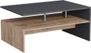 Vicco Amato Salontafel – 90 x 52.6 cm Antraciet/gouden eik