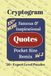 Famous & Inspirational Quotes Pocket Size Remix Cryptogram Puzzle Book Vol-2