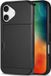 Selected by GSMpunt.nl Hoesje met Kaarthouder Slider Geschikt voor Apple iPhone 16 Plus | Back Cover Pasjeshouder Achterkant | Kaarthouder voor Twee Pasjes | Zwart