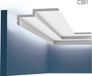Orac Decor Kroonlijst C391 MODERN STEPS Indirecte verlichting Sierlijst modern design blanc 2m