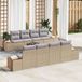 Prolenta Maison Exclusive Ensemble de salon de jardin exclusif - 9 pièces, en résine tressée beige