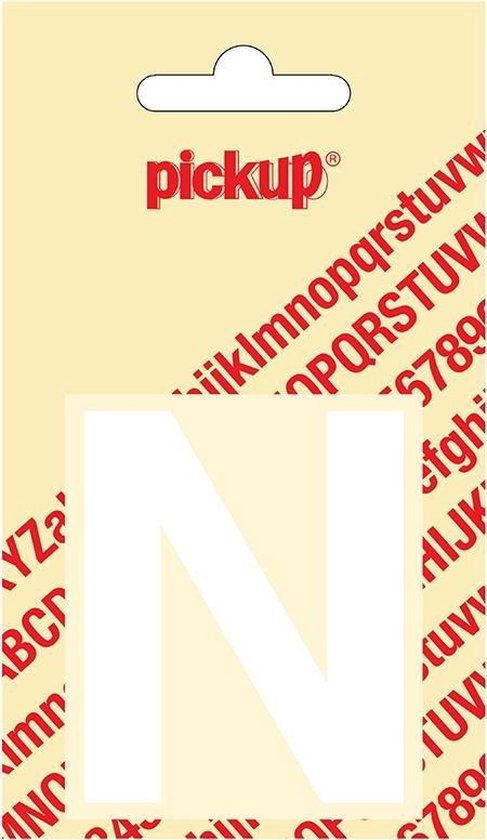 Pickup Plakletter Helvetica 60 mm - Wit N