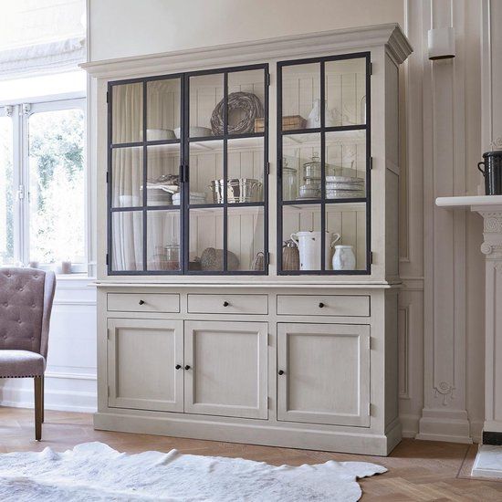 LOBERON Kast Thilot grijs/zwart