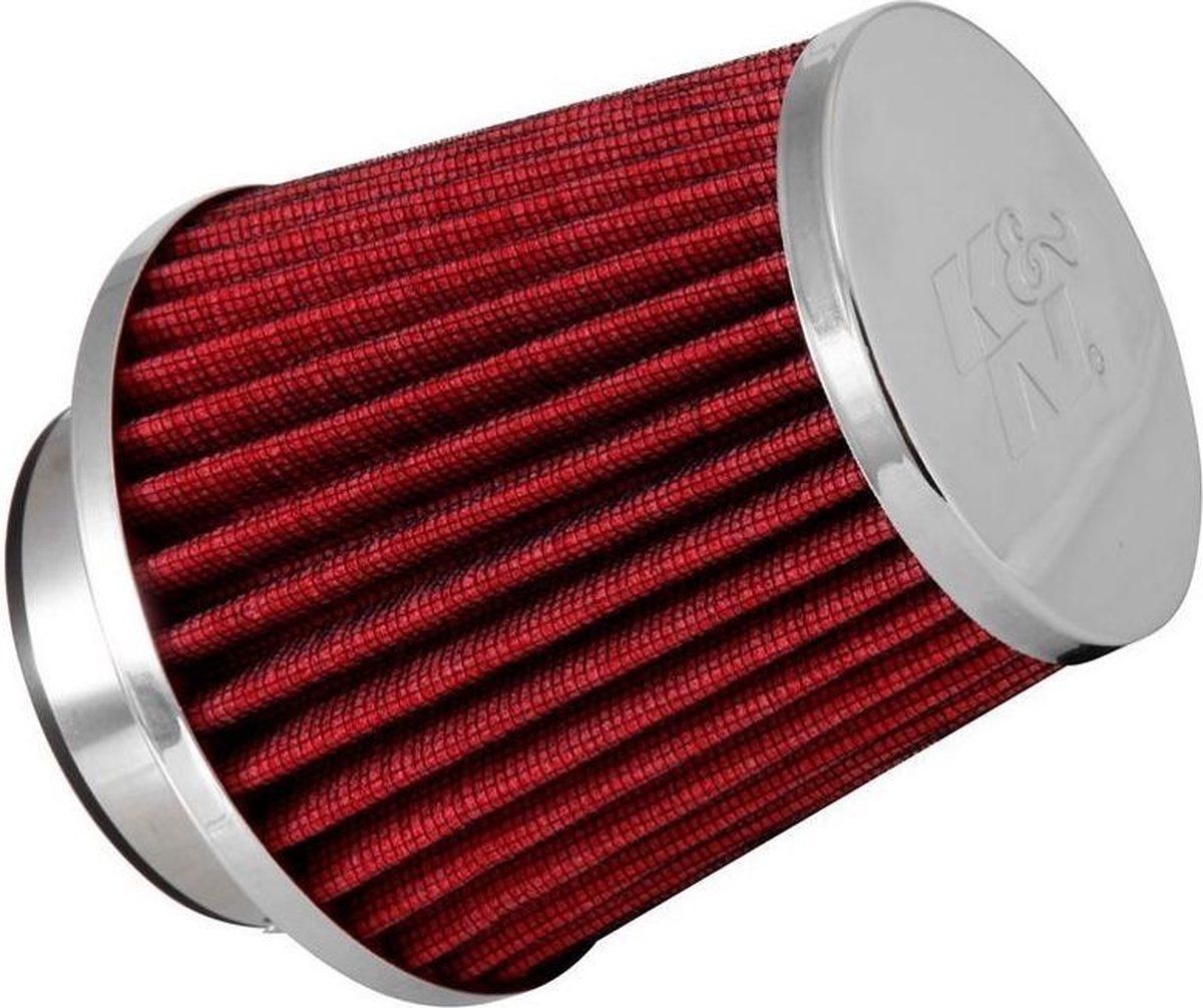 K. & N. luchtfilter universeel 114 x 89 mm Ø 57/64/70 mm rood