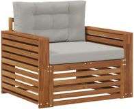 vidaXL - Buitensofa - Massief - Acacia - Hout - en - Polyester