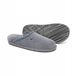 Pantoufles Femme Laine & Cuir - Chaud Gris Taille 39